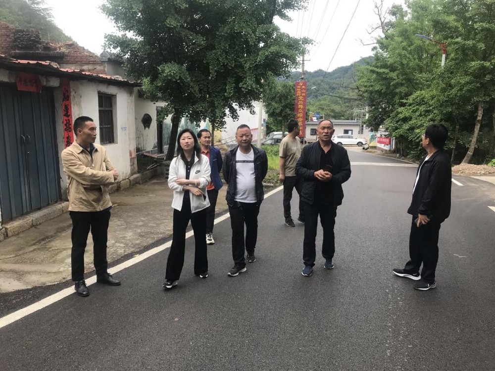 平顶山职业技术学院党委副书记石钰一行到西竹园村进行调研